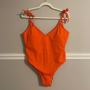 Bright orange swimsuit from PINK Victoria's Secret
